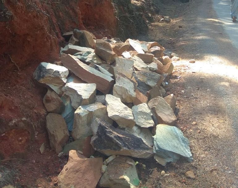 Illegal mining is being done from forest panchayat land