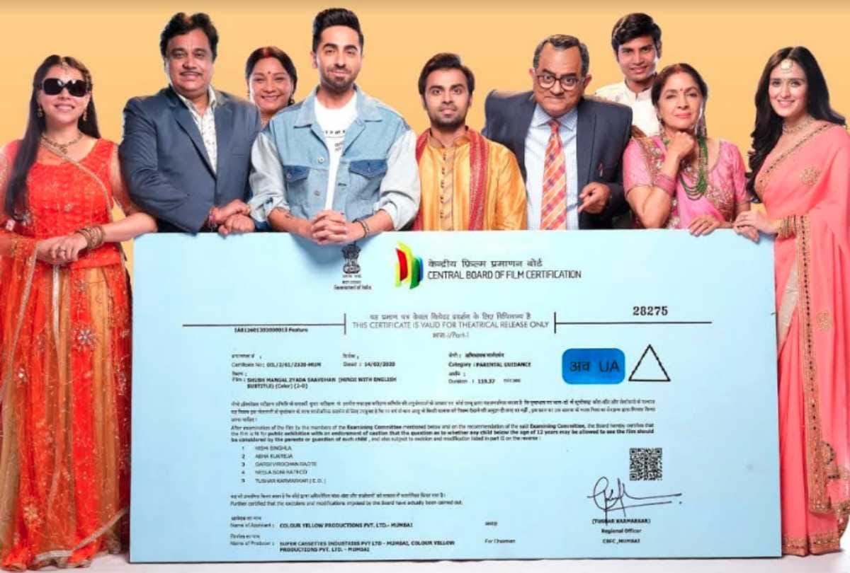 ayushmann khurrana film shubh mangal jyada savdhan gets UA certificate