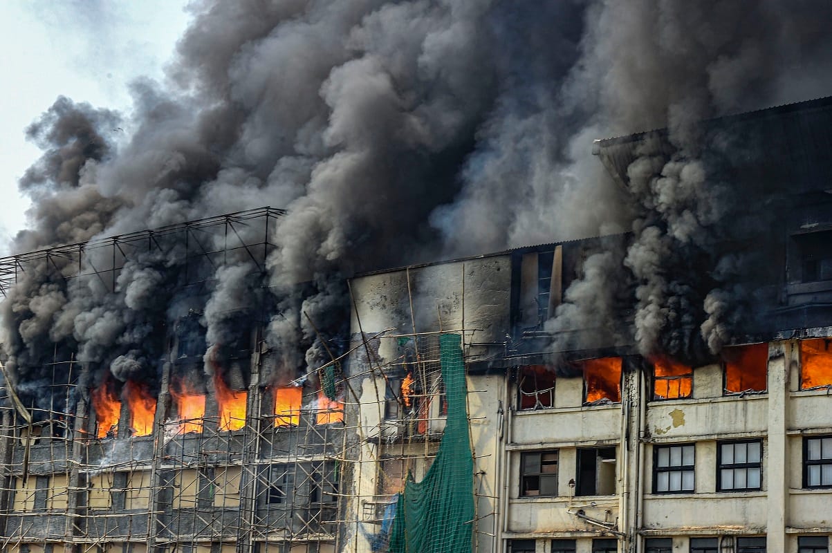 Fire broken out in GST Bhavan Mazgaon area, Mumbai