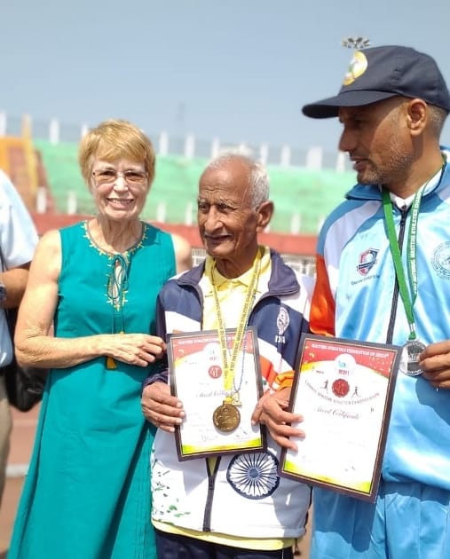 85-year-old Ilam Chand of Ranch won five medals in Manipur