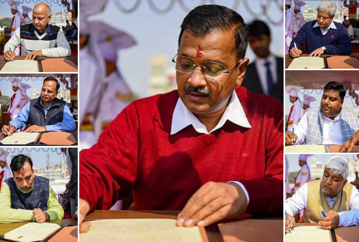 kejriwal cabinet portfolios finalised cm arvind will hve no ministry satyendar jain to head DJB