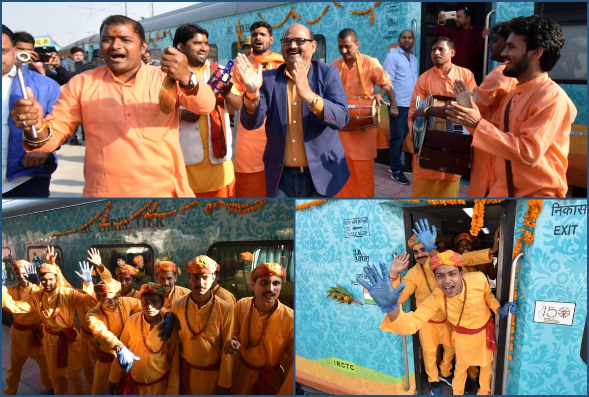 Kashi Mahakal welcomed in Prayagraj with bomb blast