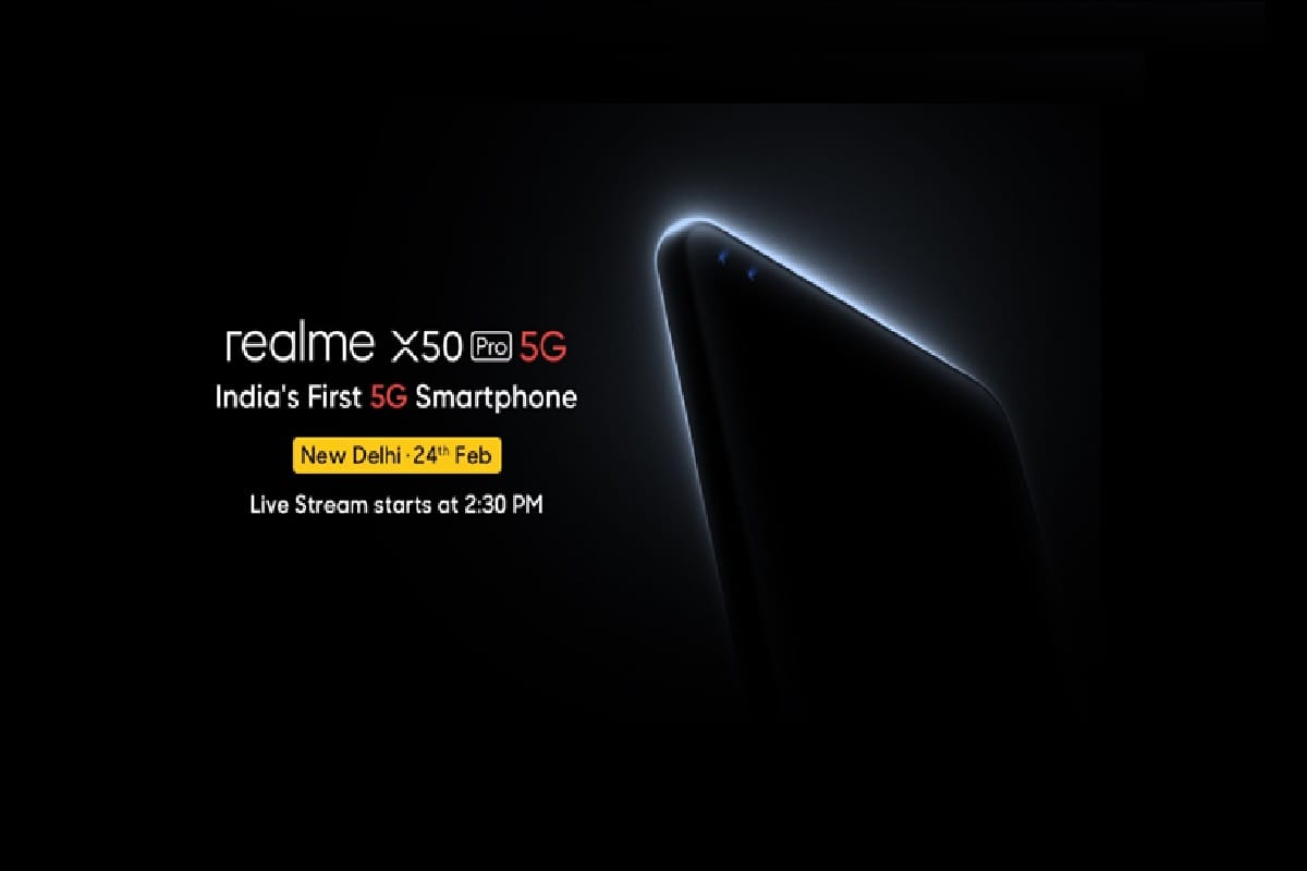Realme X50 Pro 5G Launch on February 24, Become First 5G Phone in India