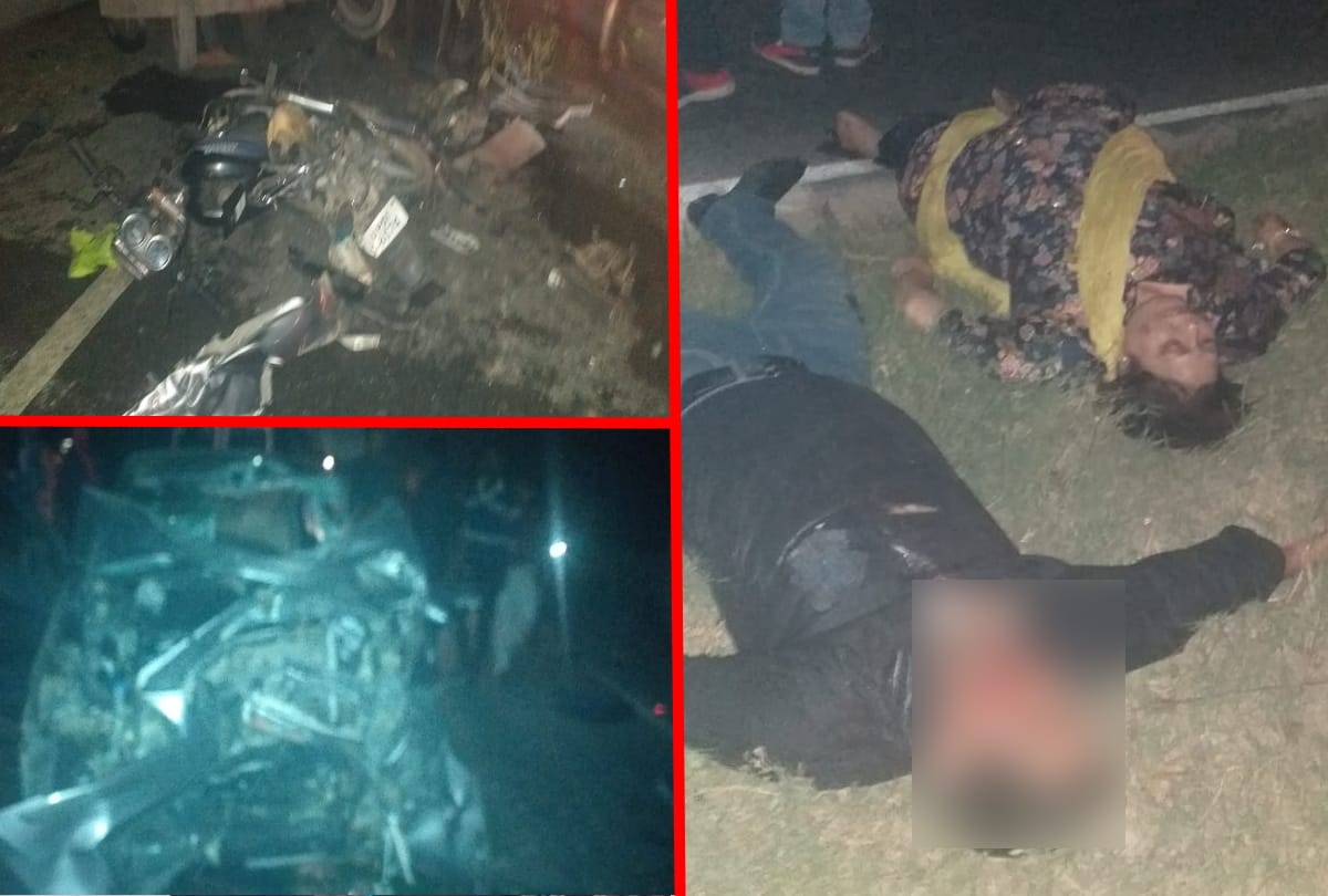 Three people killed in road accident in Gorakhpur Lucknow highway