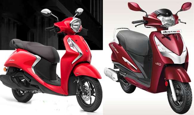 Yamaha Fascino 125 FI BS6 vs Hero Destini 125 BS6 which one is cheapest and stylish scooter for you