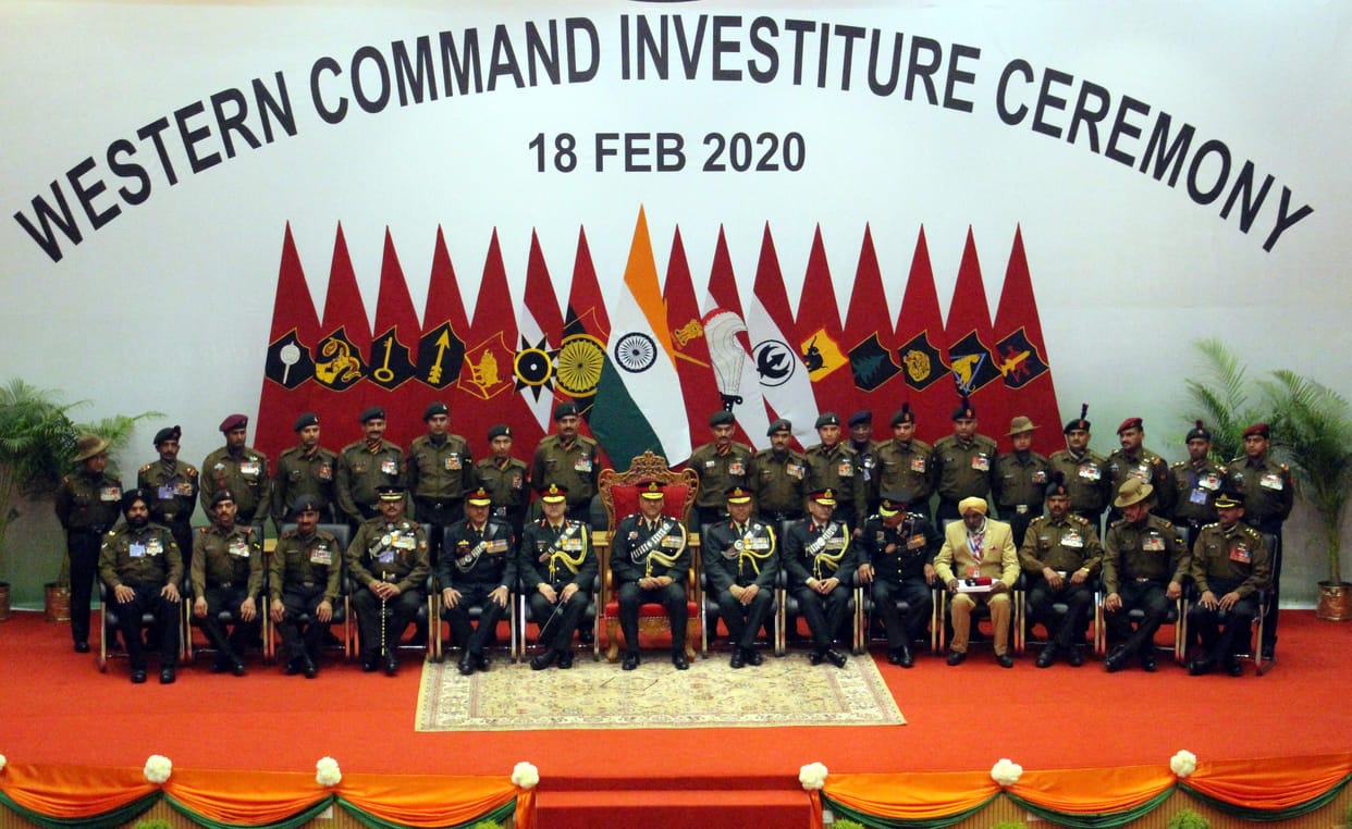 Indian Army Western Command Golden Key Division honored to 41 brave soldiers and 16 units