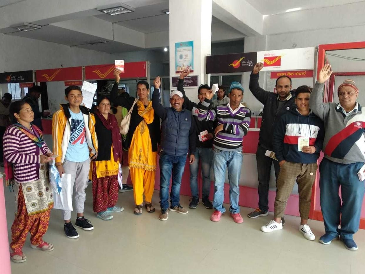 Account holders protest against server down
