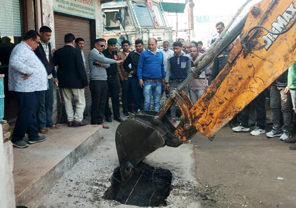 Villagers angry over removing possession from government land