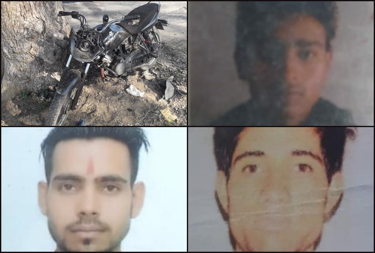 Aligarh top news three died in a road accident on hathras mathura road