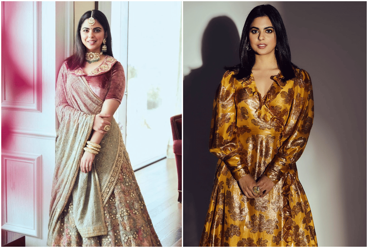 isha ambani stunning and stylish look images viral mukesh ambani