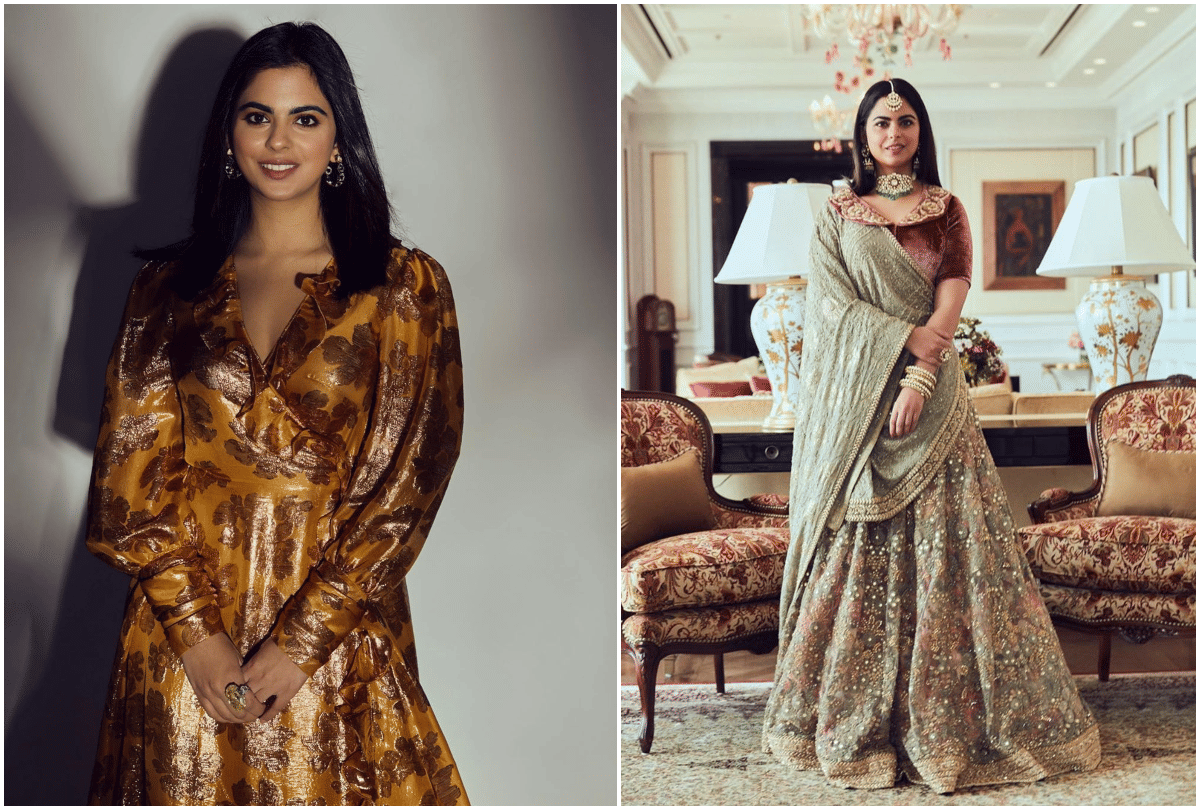 isha ambani stunning and stylish look images viral mukesh ambani