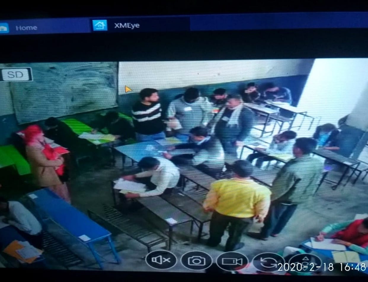 en caught cheating in Aligarh center during UP Board exam 2020