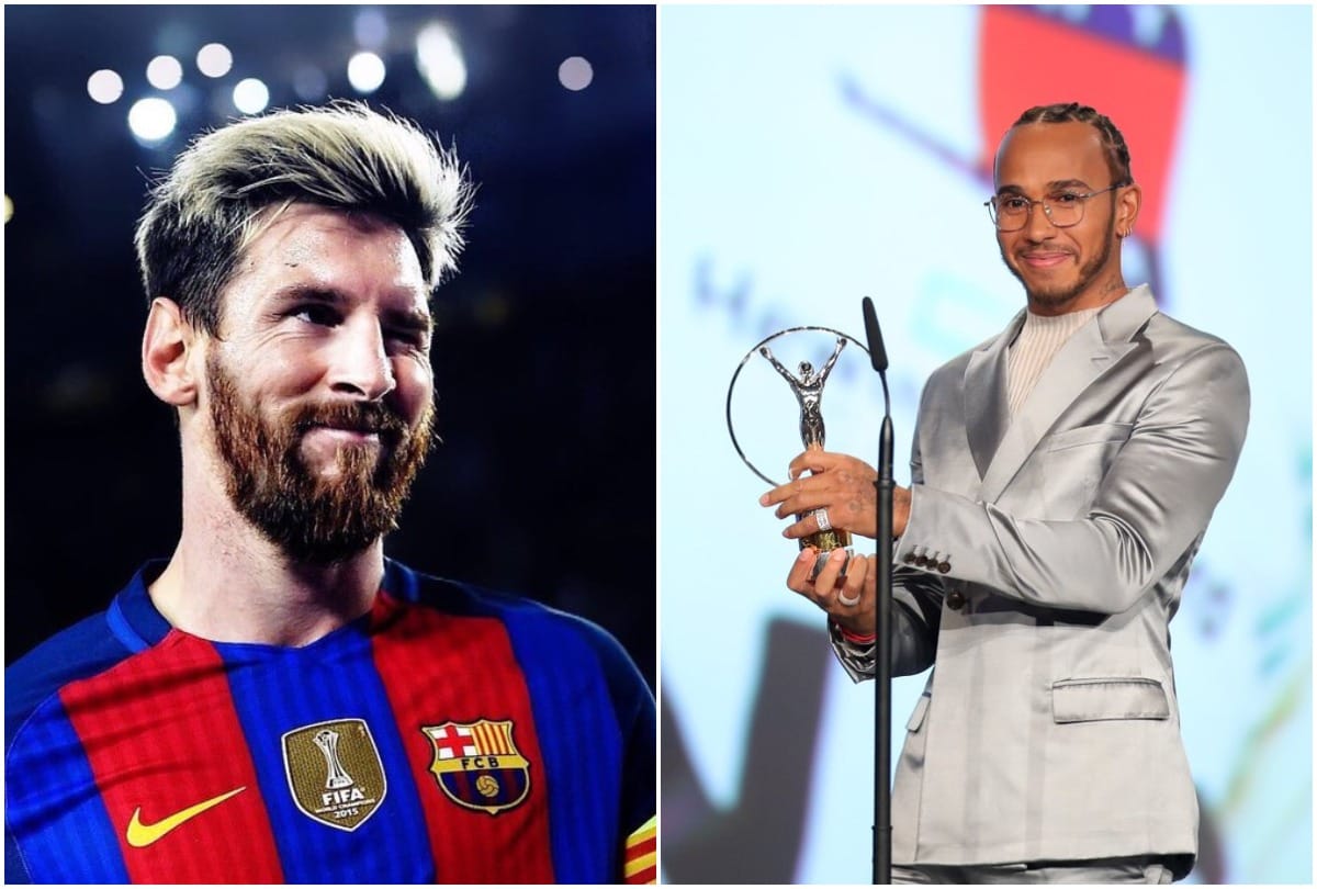 Laureus 20 Lionel Messi Lewis Hamilton Gets World Sportsman Of The Year