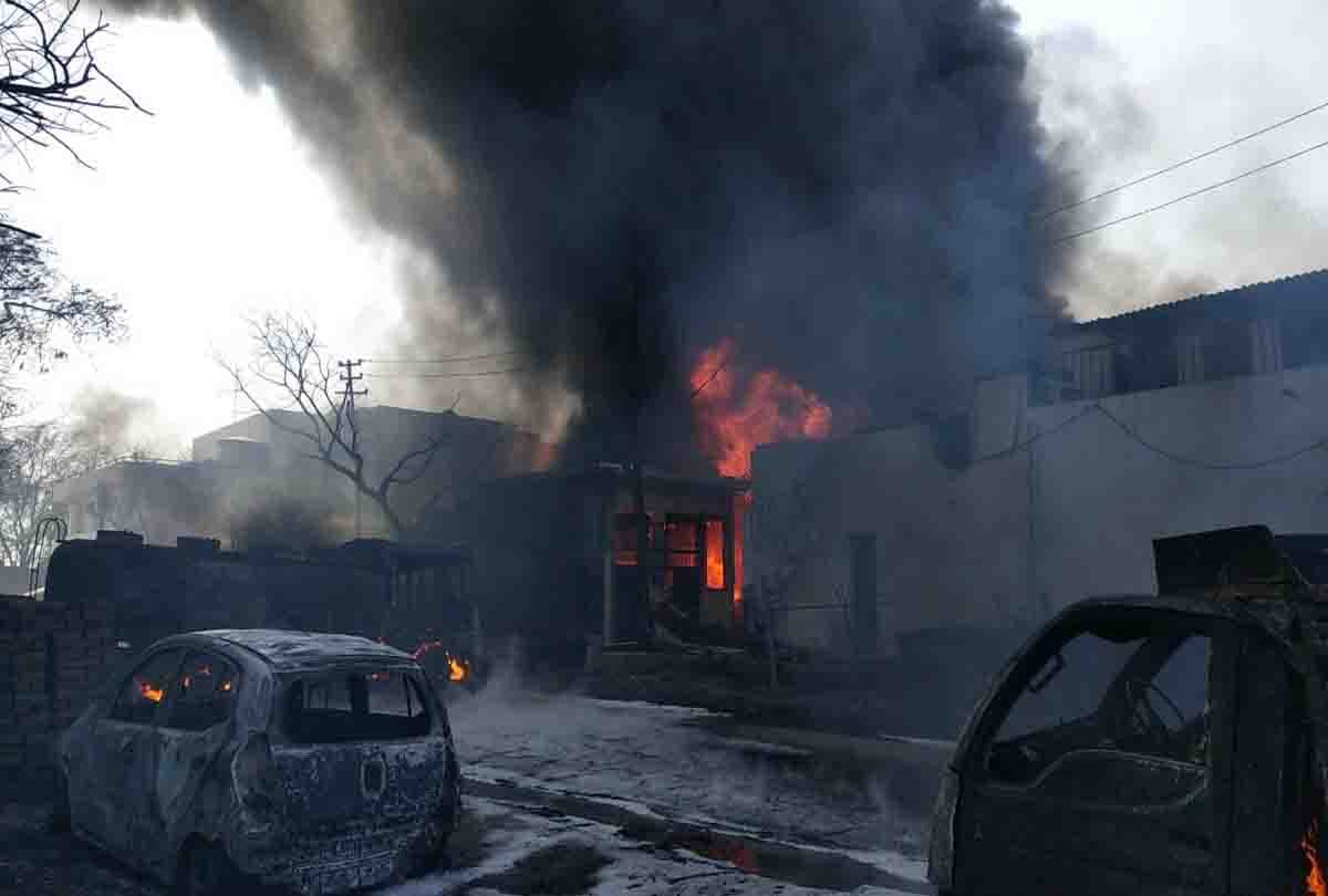 Thinner factory became fireball for five hours