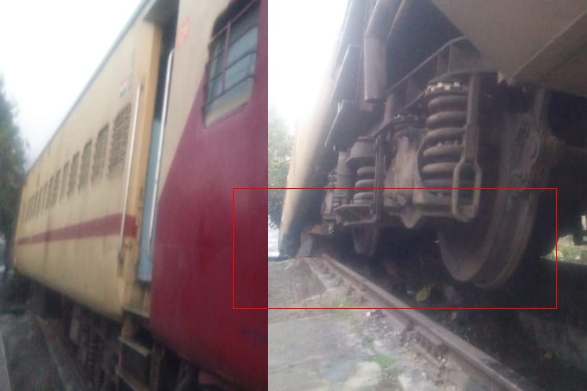 One coach of the Passenger train derailed Najeebabadi railway station in Bijnor district