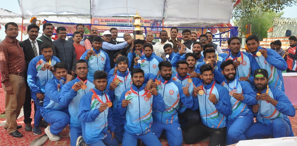 Purvanchal University winner in Kick Boxing Men's category