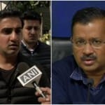 गौतम गंभीर-सीएम केजरीवाल