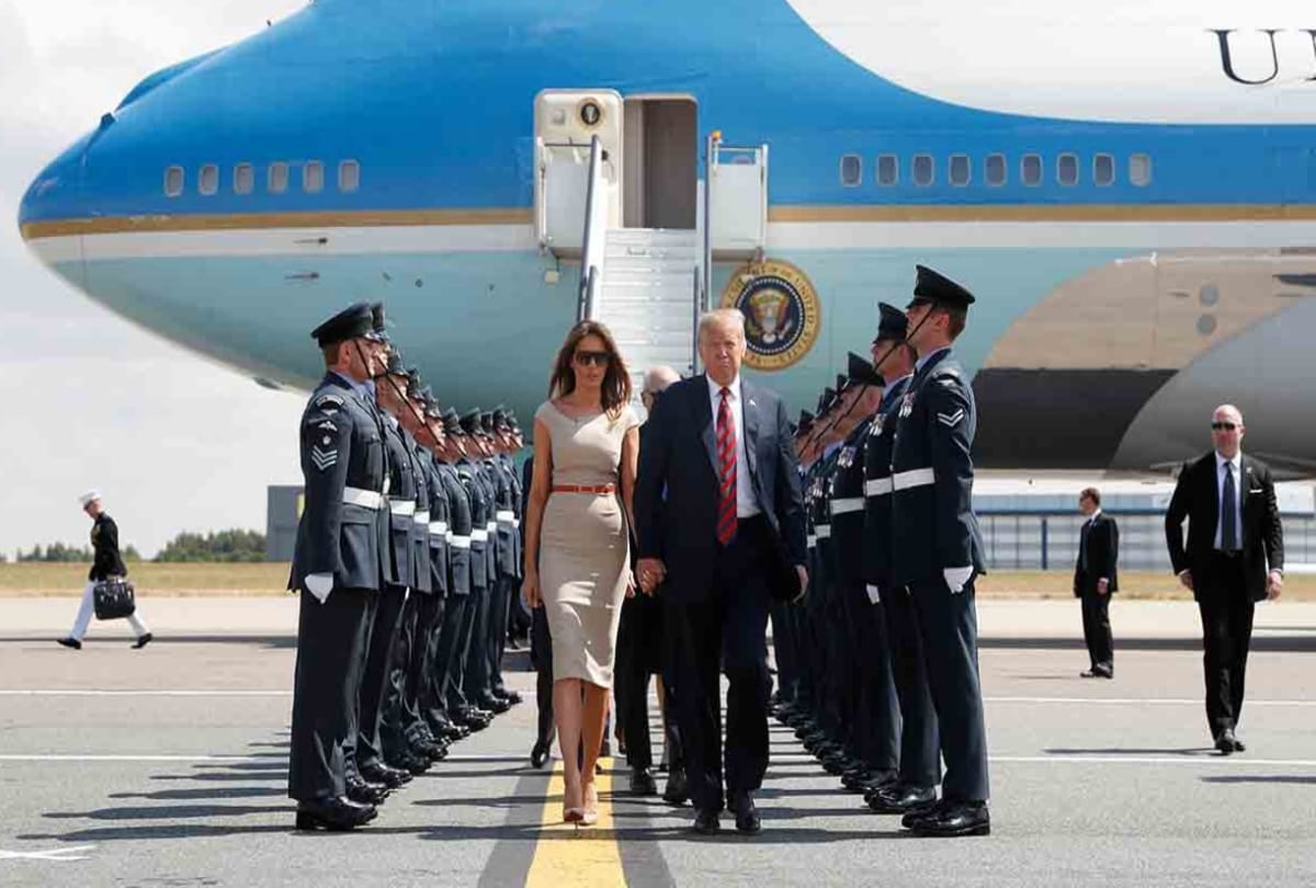 Donald Trump and His Grand Plan to Paint Air Force One Plane Red White and Blue