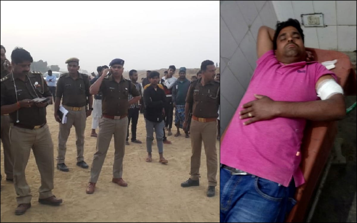Encounter between police injured criminal in mubarakpur azamgarh