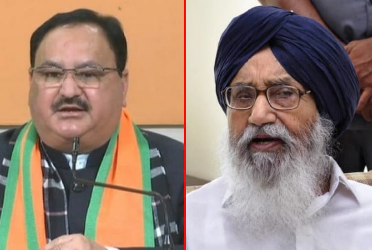 BJP president JP nadda will meet to prakash singh Badal