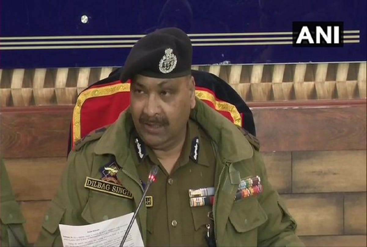 Pakistan sponsored terrorists attempts to disrupt peaceful atmosphere in valley said DGP Dilbag Singh