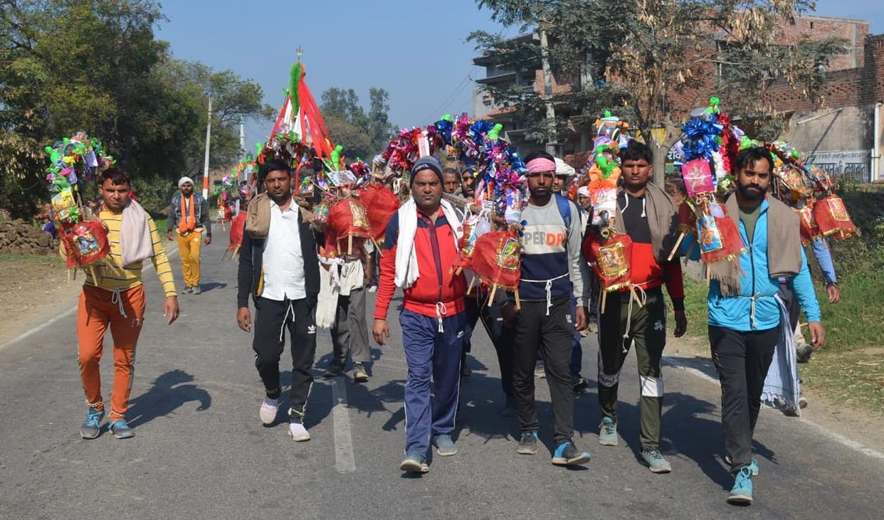 Kanwari reached Morna from Haridwar
