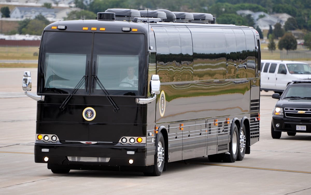 Us President Donald Trump Official vehicles, air force one to marine one helicopter