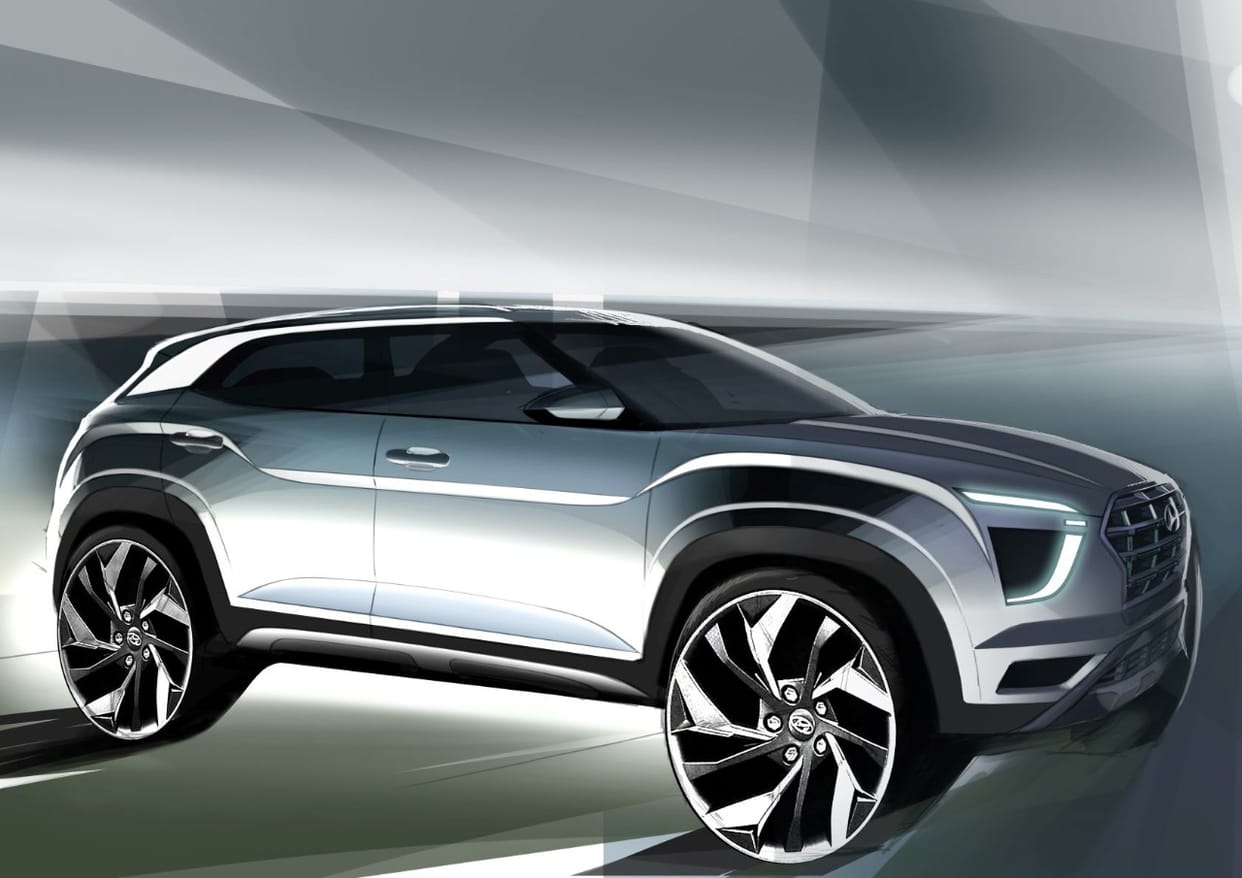 hyundai creta 2020 interior sketch images unveiled know expected features