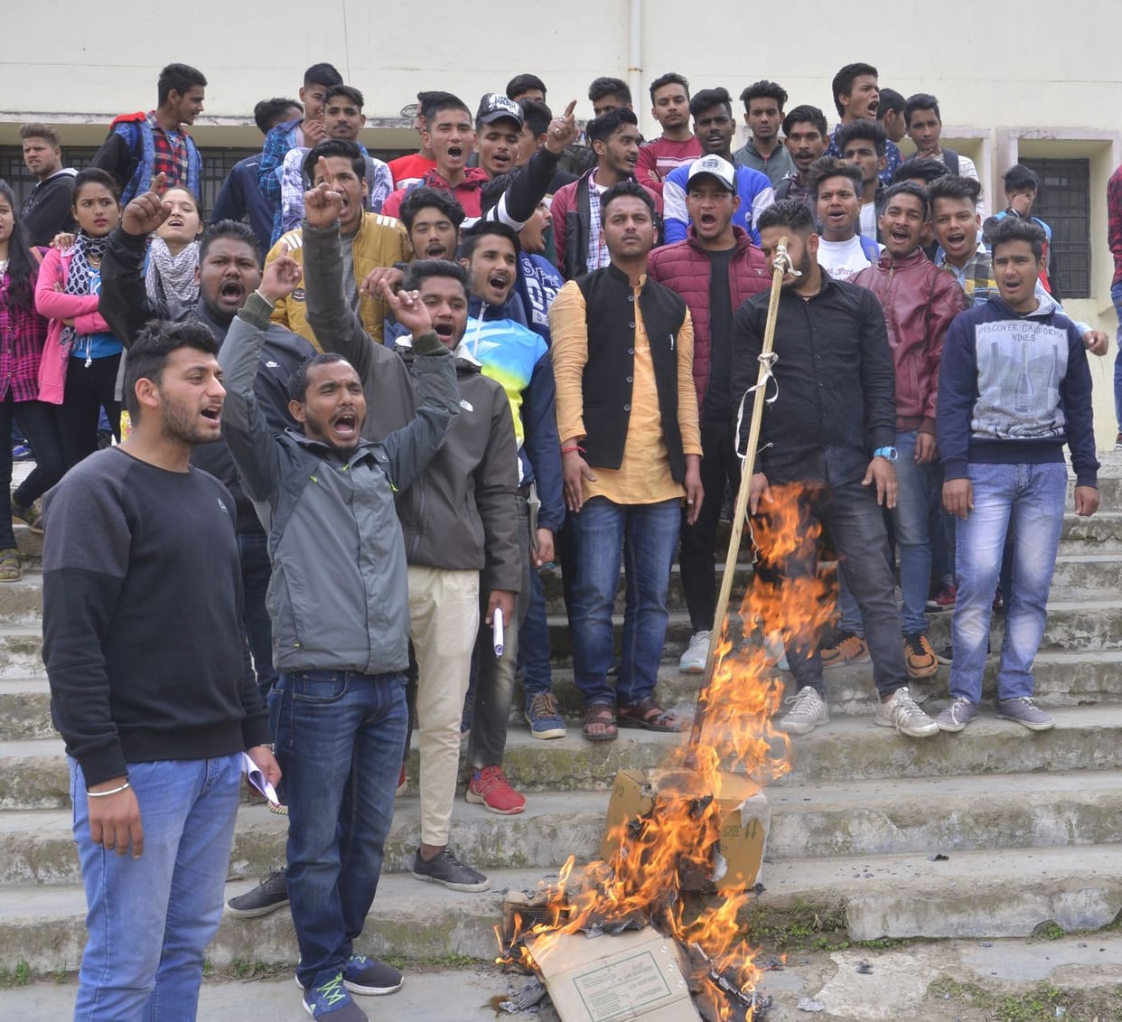 HNB Garhwal University Students furious after BSC classes shift around