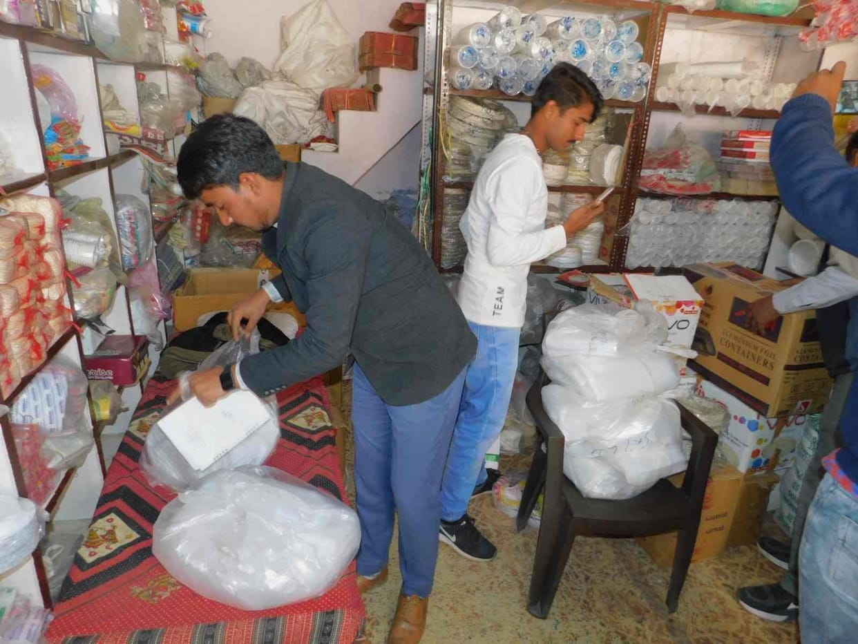 2.5 quintal polythene from nine shops, napa fined