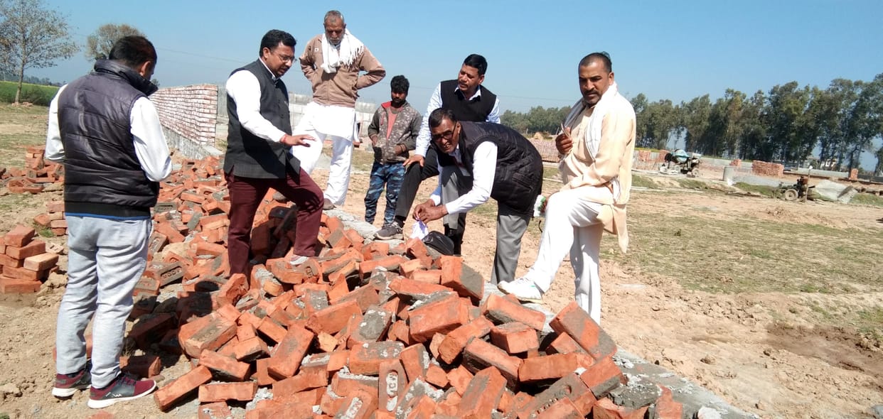 the officials inspected the substandard material being used in the construction of the movable house