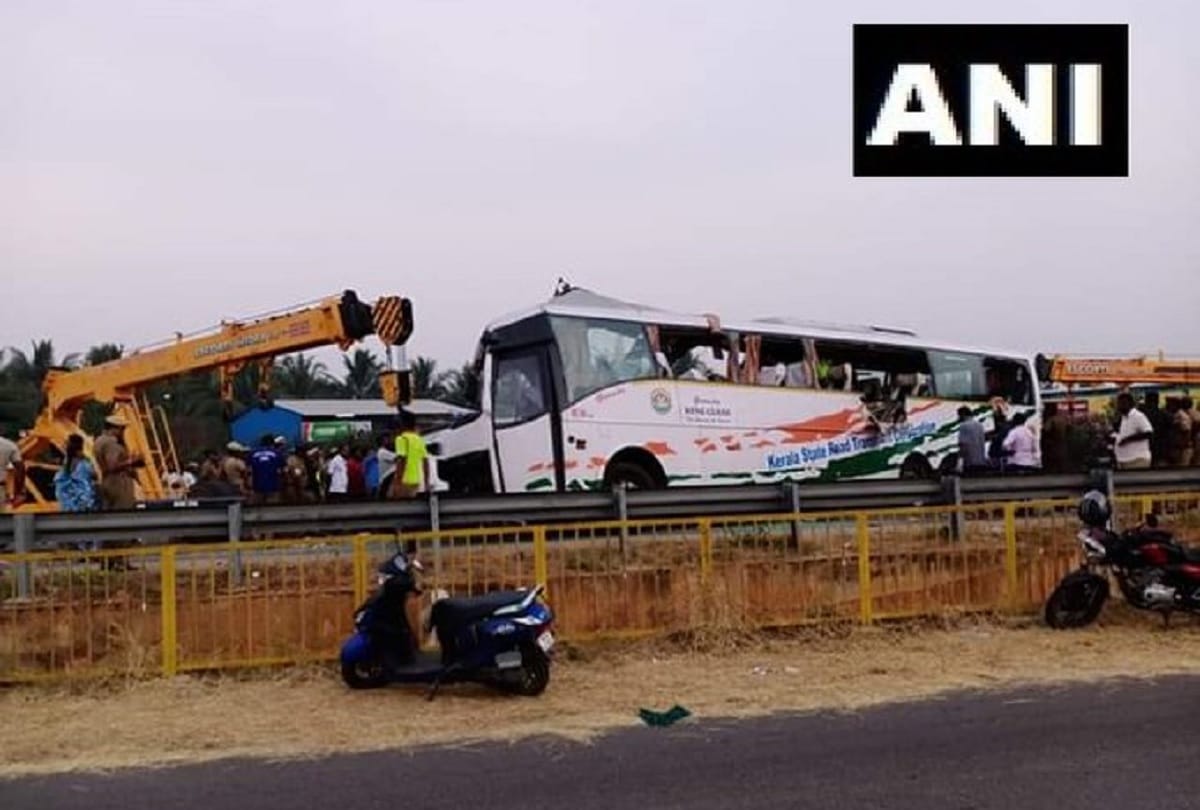 19 people dead in private bus and truck collision near Avinashi town of Tirupur district Tamil Nadu