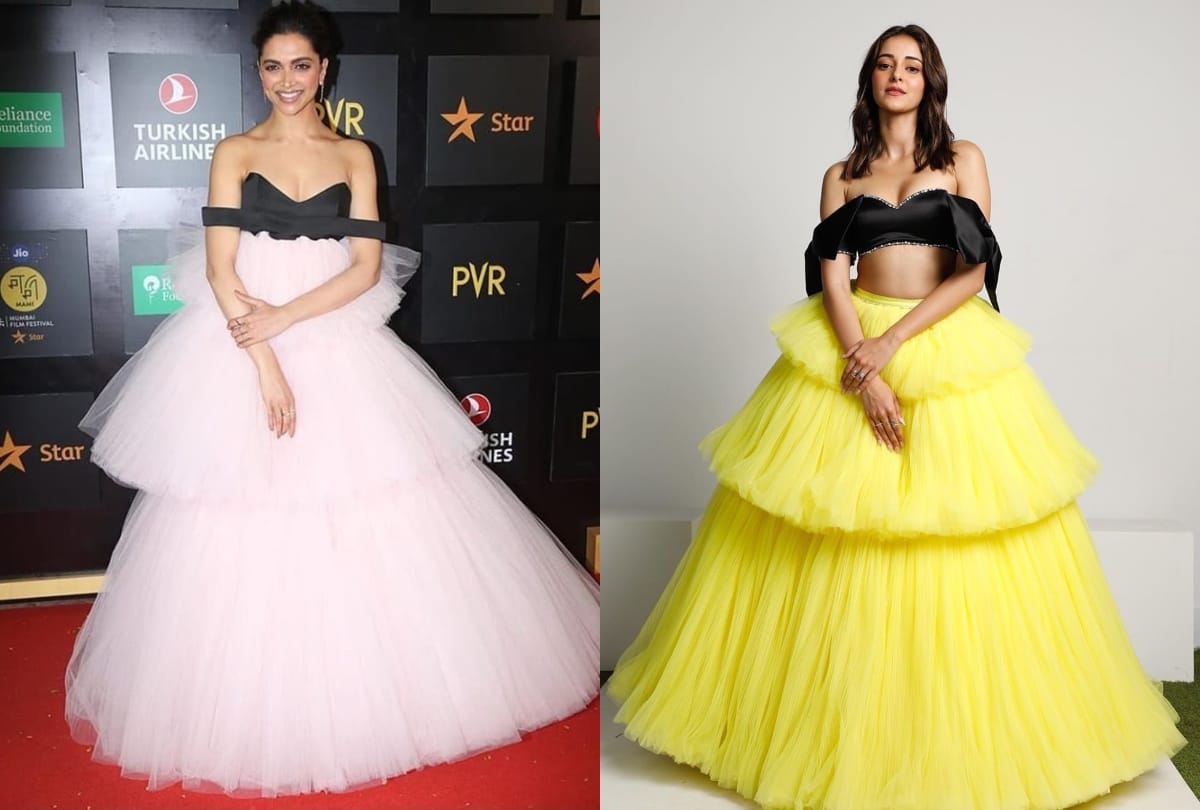 when ananya pandey copy deepika padukone mami festival look