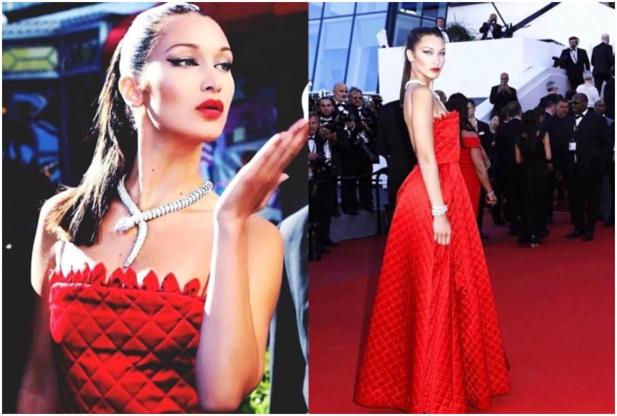 supermodel bella hadid takes 24k gold face treatment for london fashion week 2020