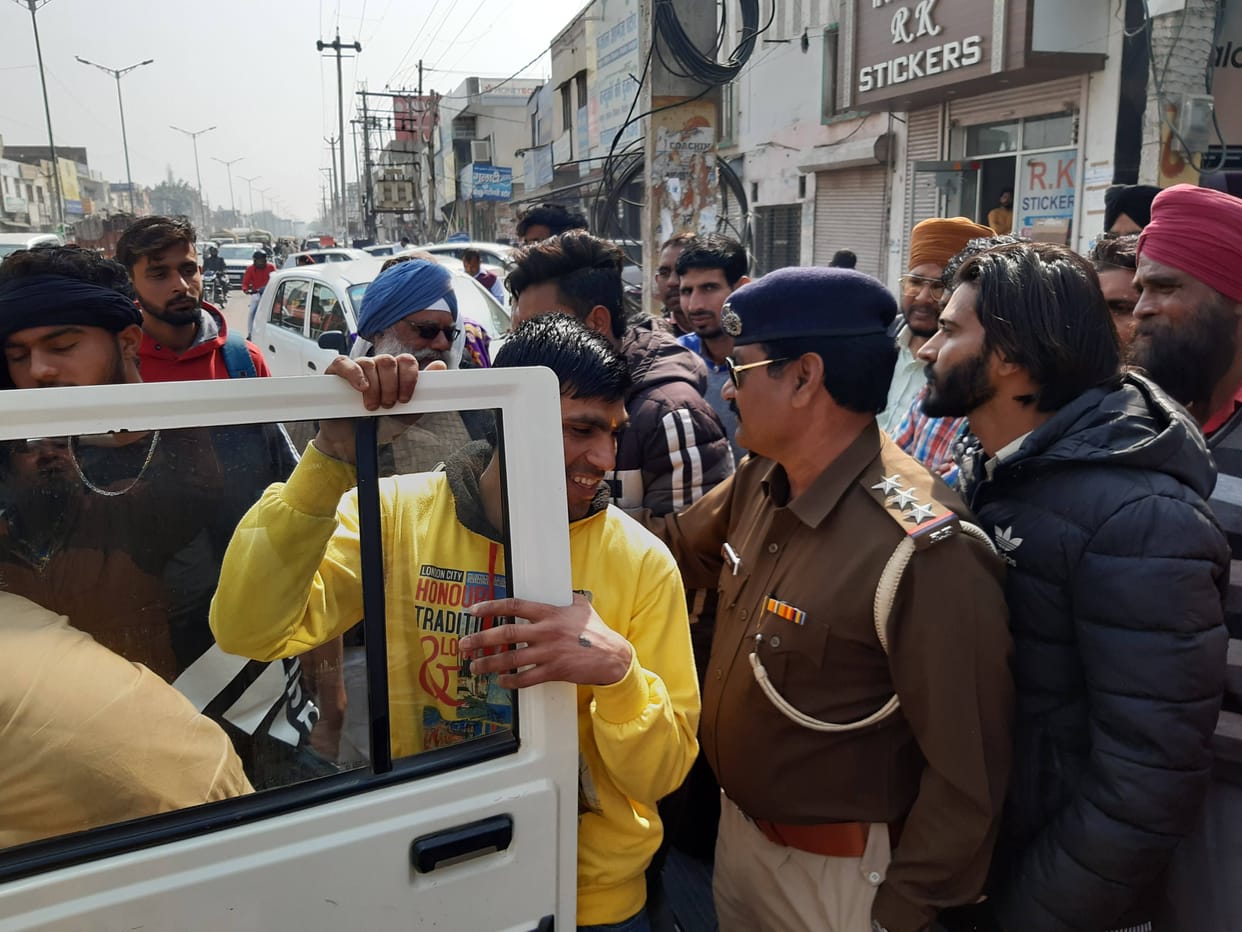 Silencers replaced on the occasion of four bullet motorcycles, cut challan, one impound, fatehabad