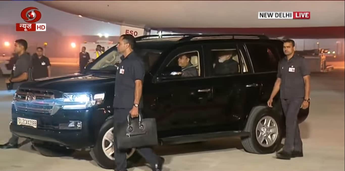 pm narendra modi has some collest cars including toyota land cruiser and lexani toyota land cruiser