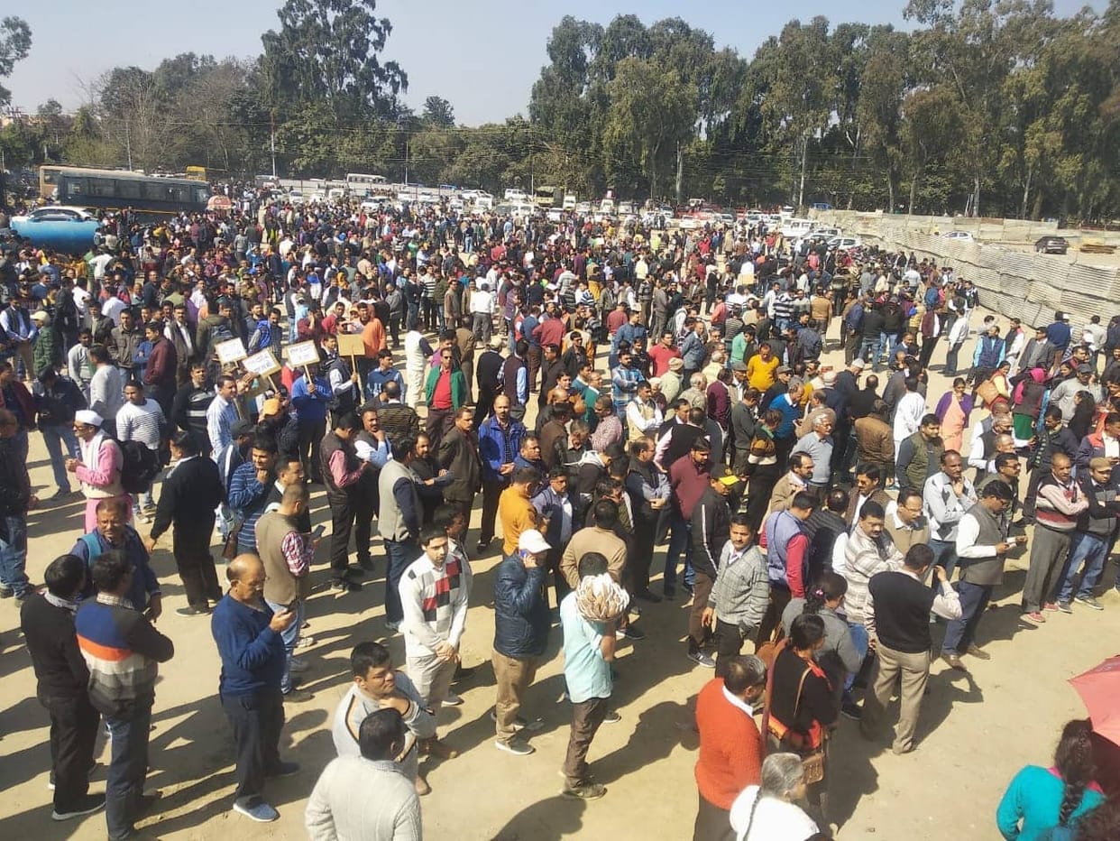reservation in promotion: General OBC Employees protest rally