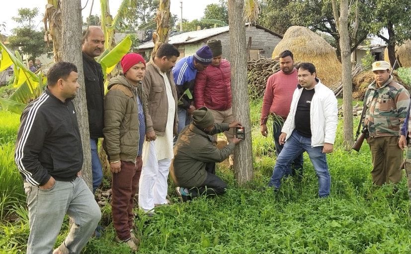 Forest department imposed camera trap to monitor leopard