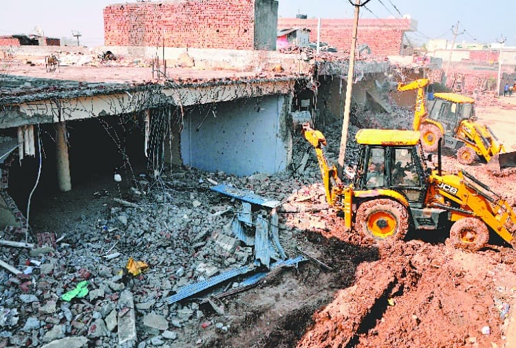 International Airport Nearby Godown Demolished by Police on Punjab Haryana High Court Order
