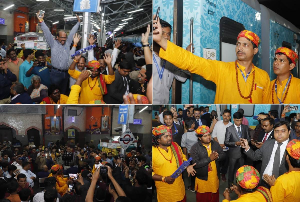 kashi mahakal express started from varanasi and reached charbagh railway station before time.