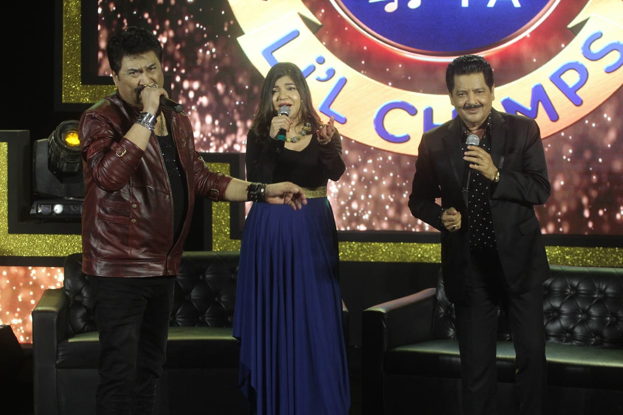 udit Narayan Alka Yagnik and Kumar Sanu will host Saregamapa Little Champs