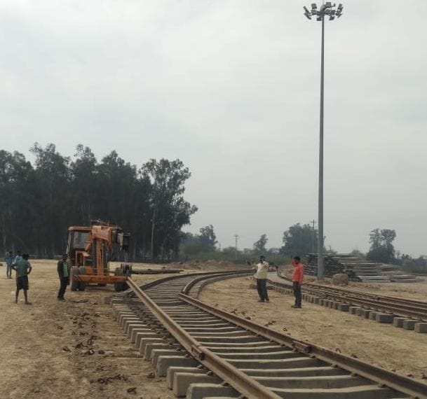 electric railway line work start