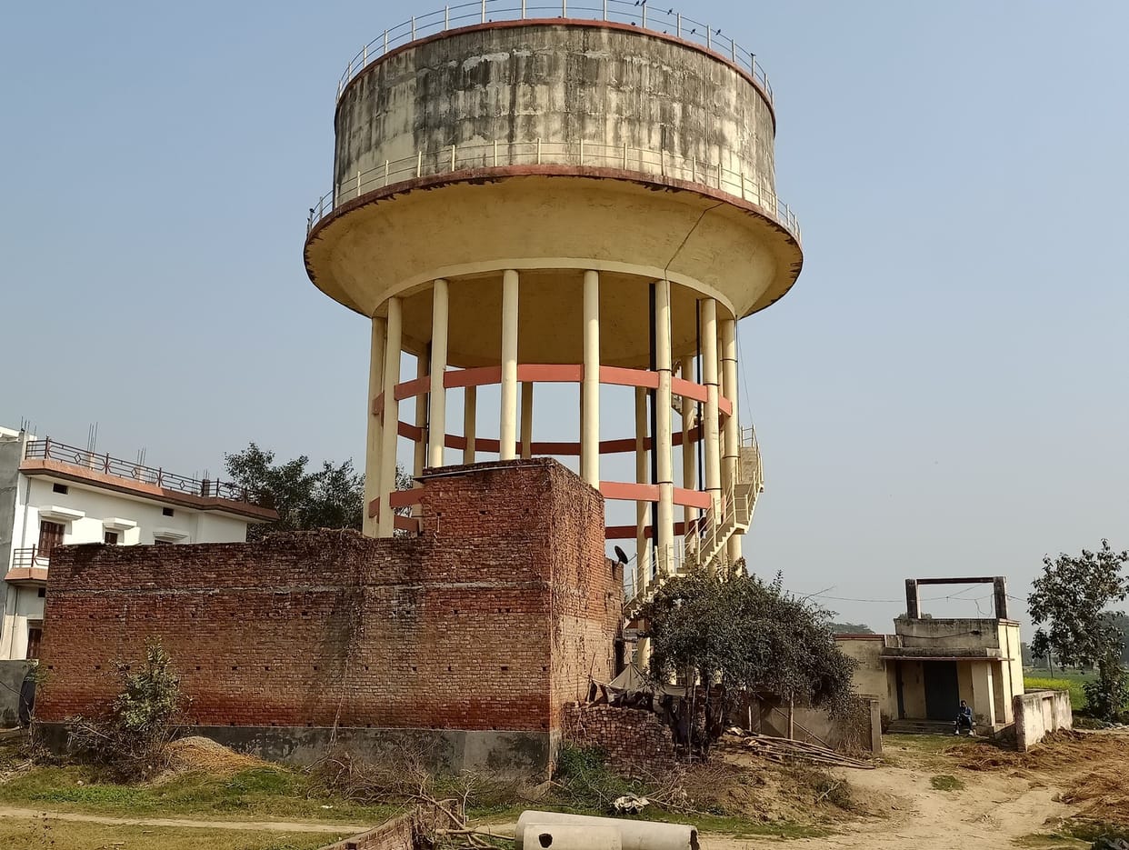 Spending millions of rupees yet overhead tank became a show piece