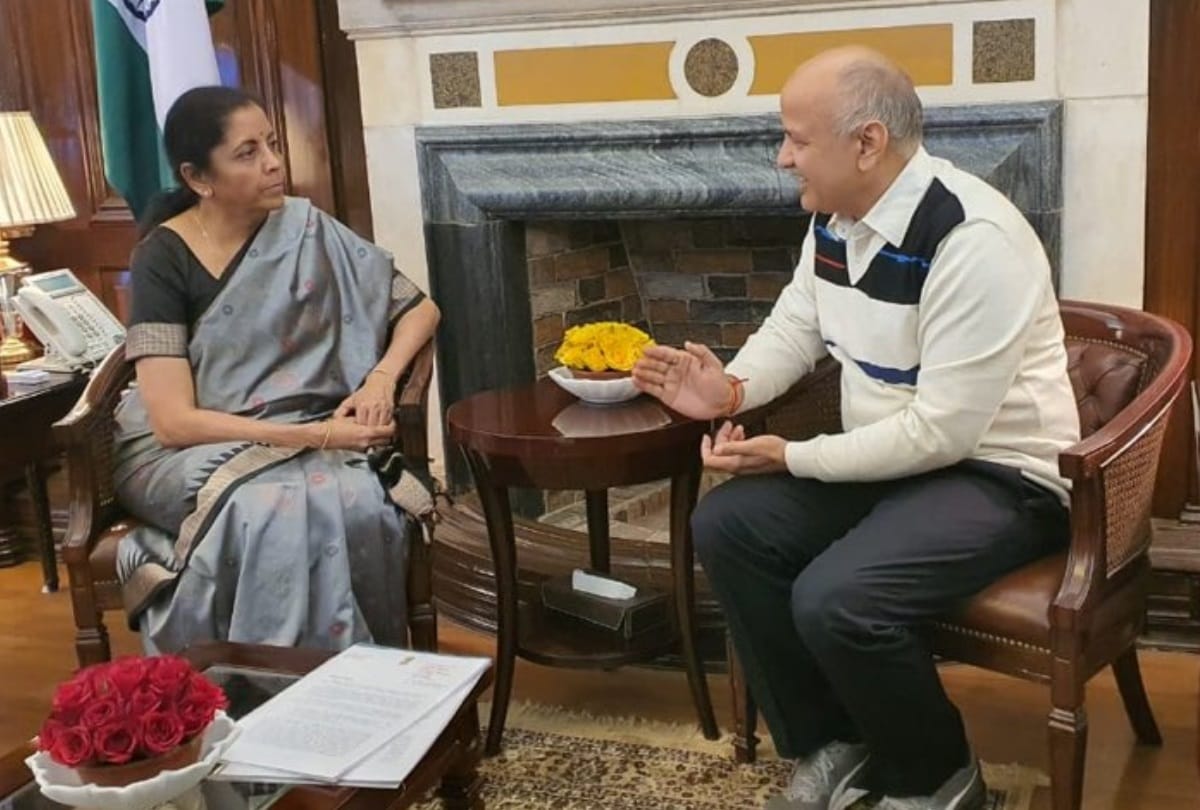 delhi deputy cm manish sisodia meets finance minister nirmala sitharaman
