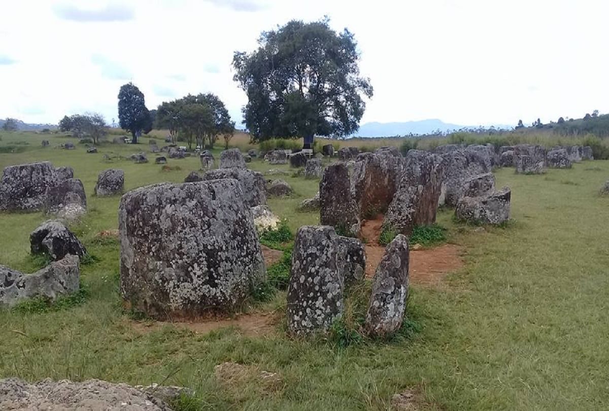 Mysterious stone jars of Laos named Plain of Jars