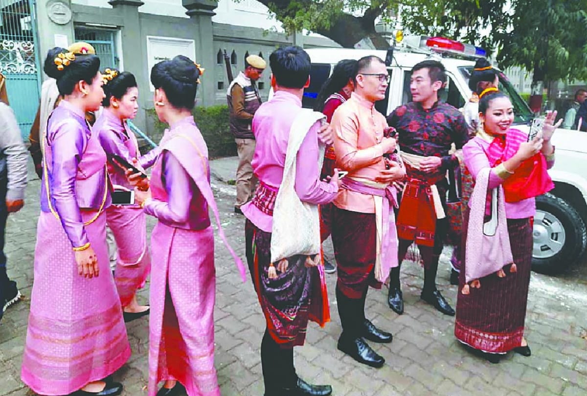 Thailand Princess Chulafan arrived at Kushinagar Mahaparinirvan Temple latest photos
