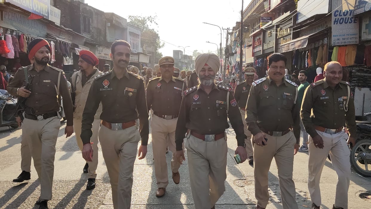 Flag march of police over Bharat bandh, appeal to maintain peace