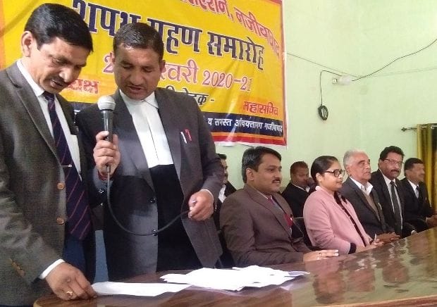 Sarvesh and Dhirendra took the oath of president