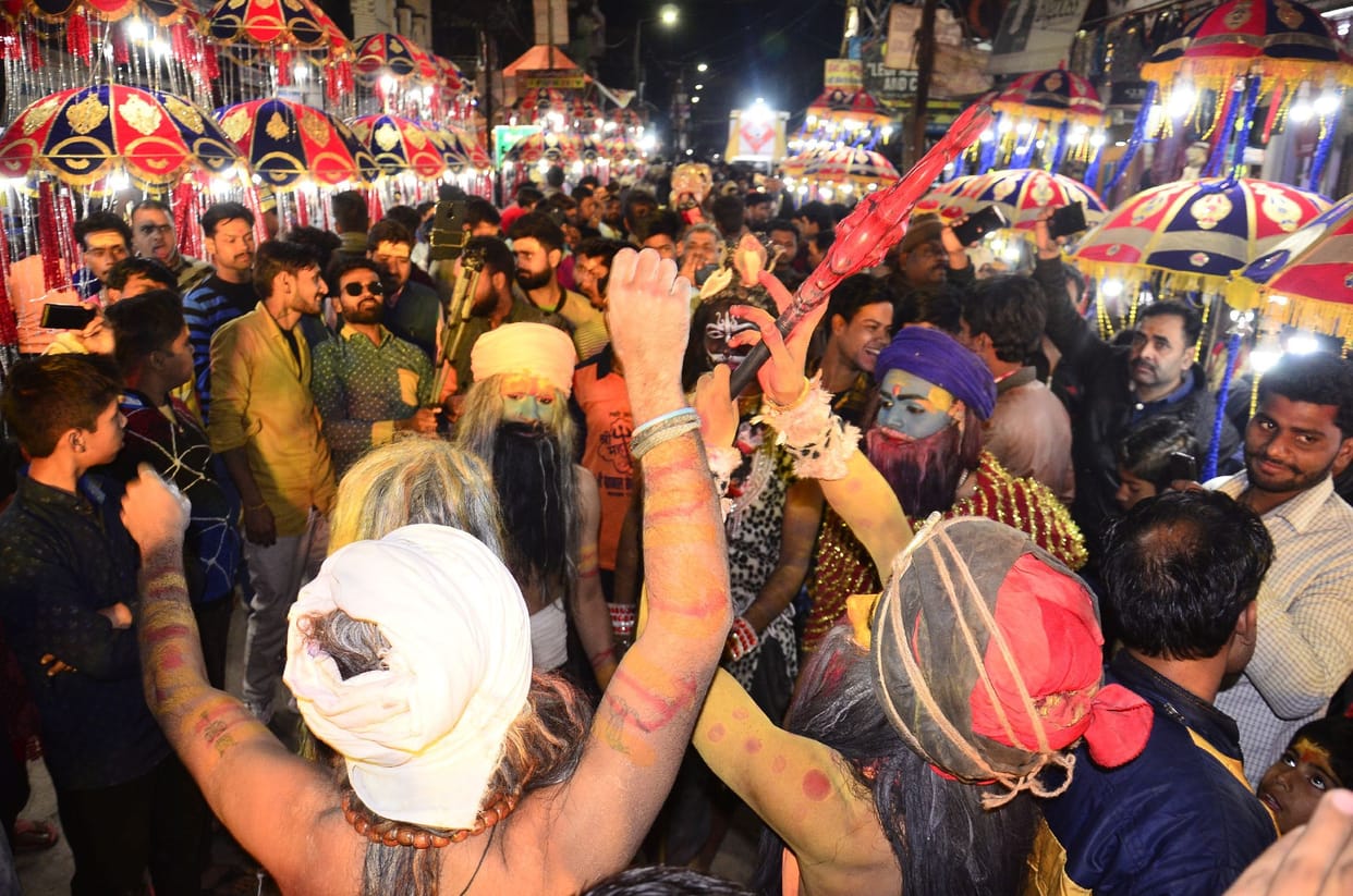 Shiv Barat was taken out across the district