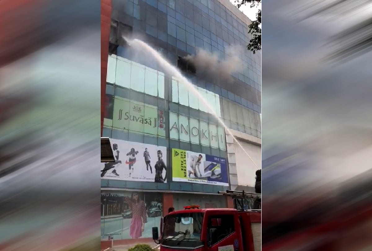 Fire in Ambien Mall fourth floor restaurant in gurugram